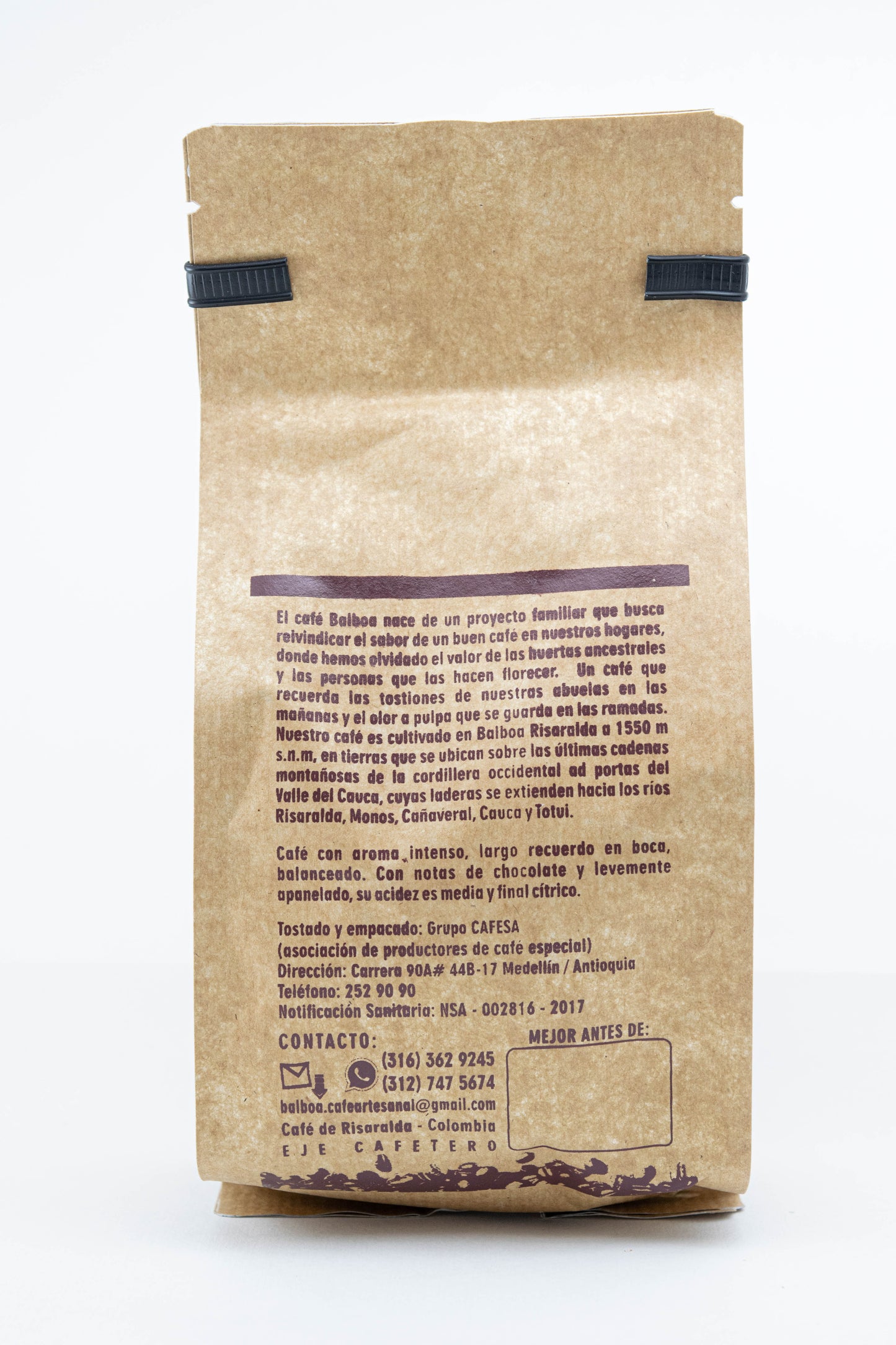 Café en molienda media 250g